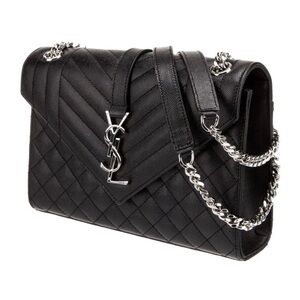 Yves Saint Laurent Black Quilted Shoulder Bag